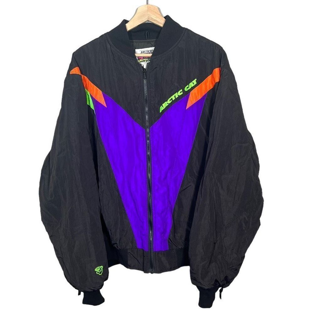 Vintage 90s Arctic Cat Womens Pro Sno Zip Out Snowmobile Jacket Size XXL